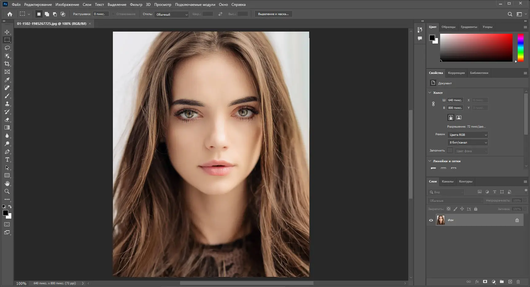 Работа с приложением