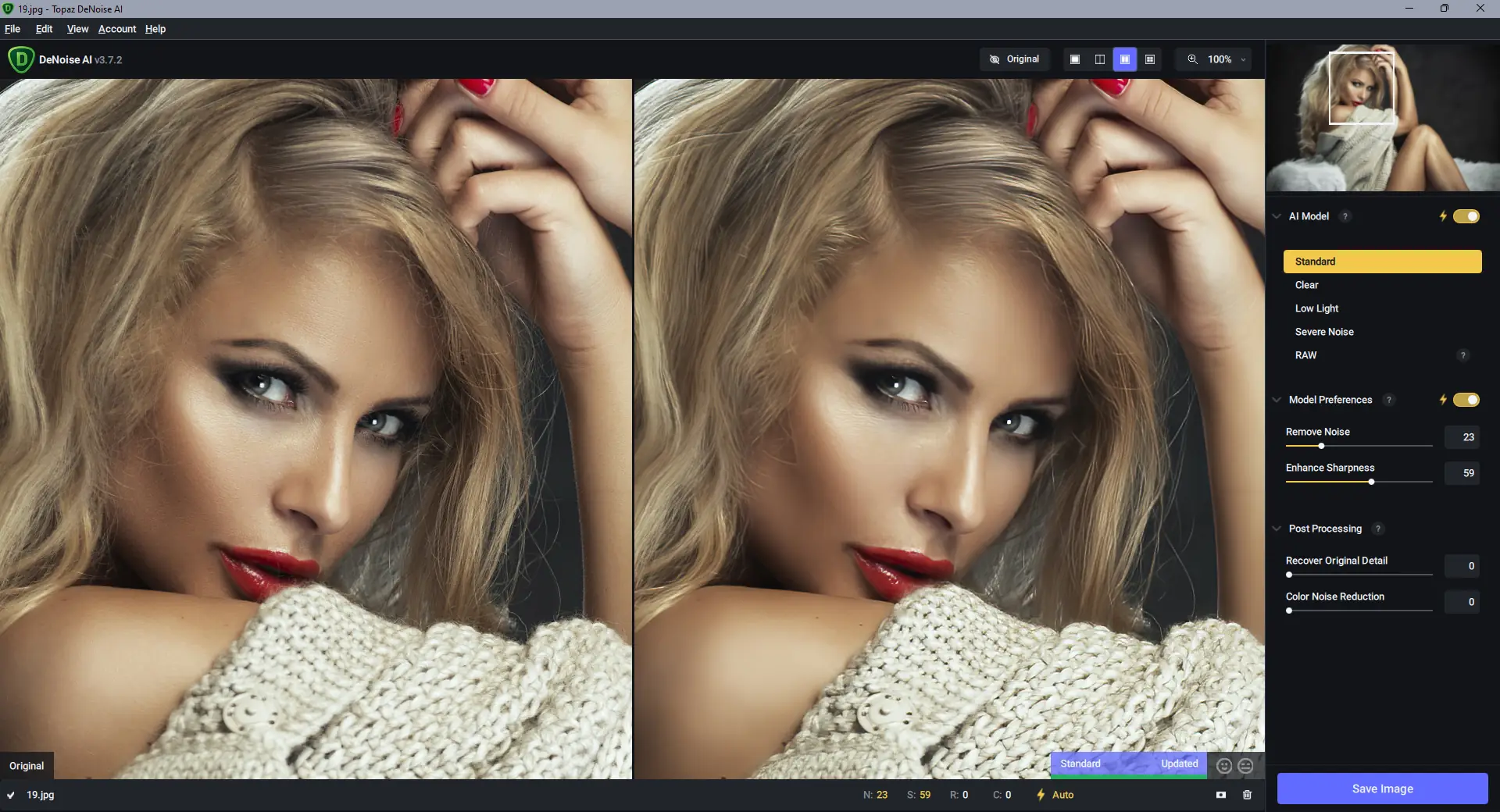 Работа с приложением