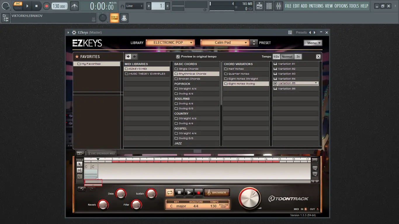 Установка Toontrack EZkeys Electronic Pop 1.0.0 STANDALONE, VSTi, AAX (x86 x64)